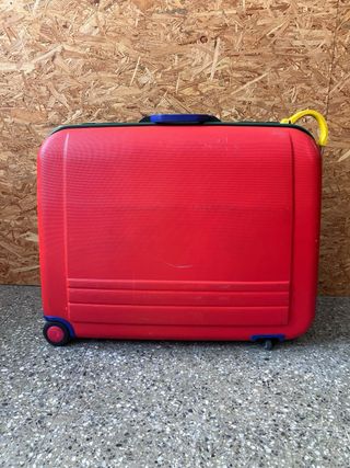 Maleta Benetton Vintage Verde y roja