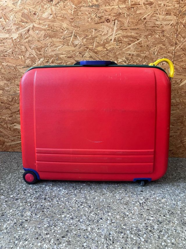 Maleta Benetton Vintage Verde y roja