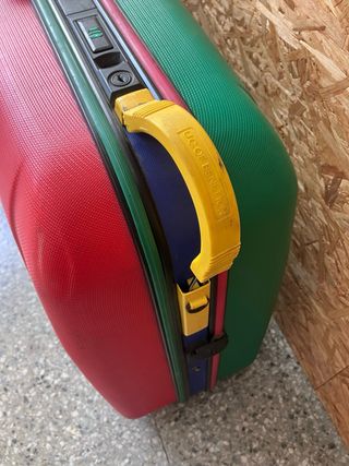 Maleta Benetton Vintage Verde y roja