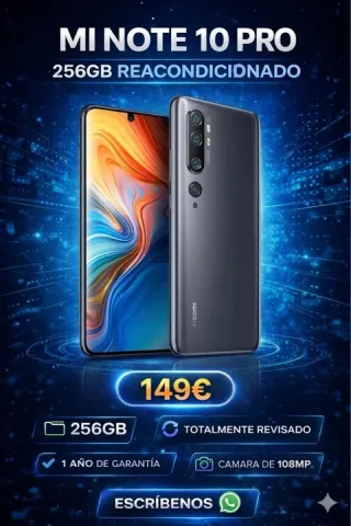 Xiaomi Mi Note 10 Pro 256GB Reacondicionado