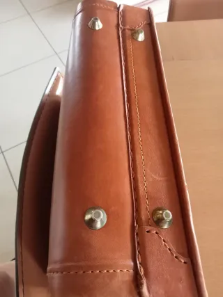 Valigetta vintage donna in cuoio marrone