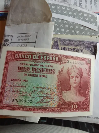 Billete 10 Pesetas Banco de España 1935