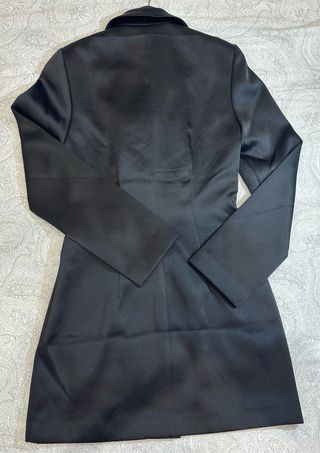 Abrigo blazer largo negroH&M TallaXS usado una vez