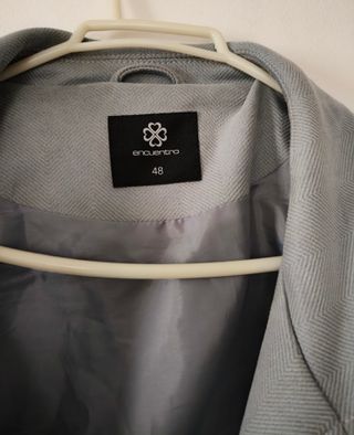 Chaqueta de entretiempo gris mujer