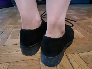 Zapatos de ante negros