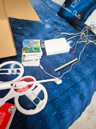 Nintendo Wii con juegos y accesorios