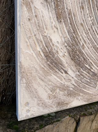 Cuadro Beige Espiral Texturizado