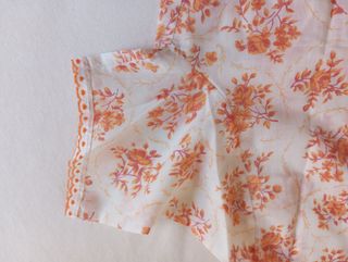 Camisón vintage flores naranjas 20% algodón