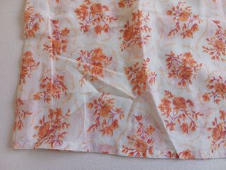 Camisón vintage flores naranjas 20% algodón