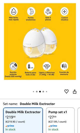 Sacaleches Medela Motion in Bra Portátil x2