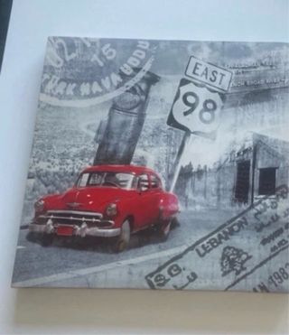 Cuadros Coches y Sellos 50cmx50cm