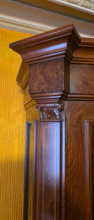 Vitrina de madera y cristal