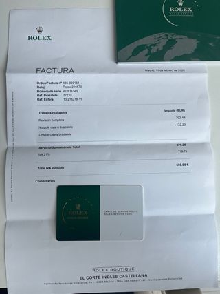 Rolex Explorer II Garantia