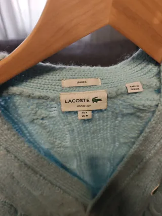 Chaqueta Lacoste lana azul
