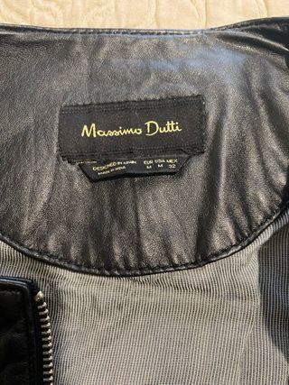 Cazadora Piel Massimo Dutti Talla M