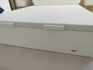 Canapé abatible Flex madera blanco 135x190