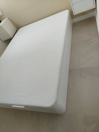 Canapé abatible Flex madera blanco 135x190