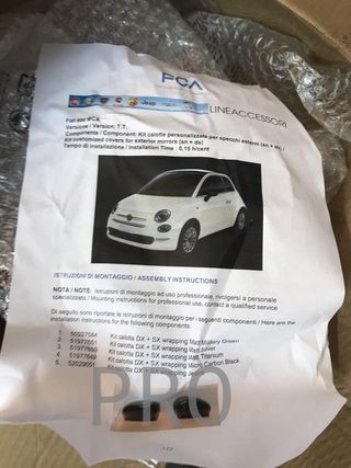 Kit caracasas espejos fiat 500 nuevo