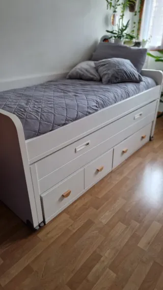 Cama nido con cajones de almacenaje