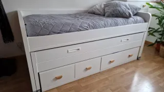 Cama nido con cajones de almacenaje