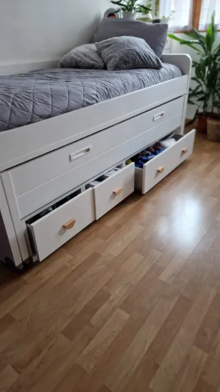 Cama nido con cajones de almacenaje