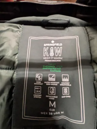 Parka Springfield Verde Talla M