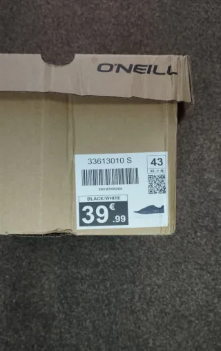 Zapatillas O'Neill grises y blancas Talla 44