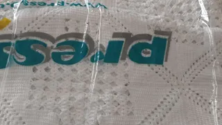 Colcha ganchillo blanca