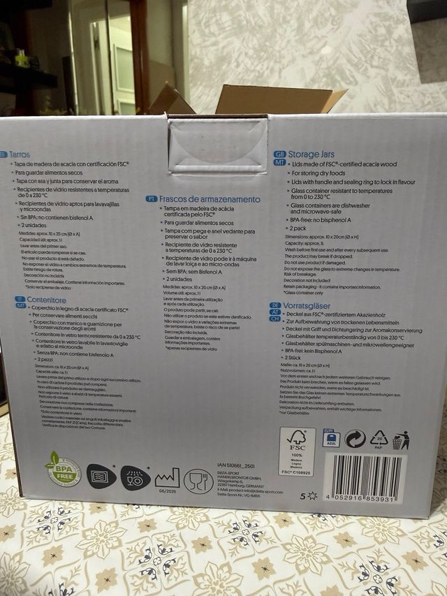 Tarros de cristal Silvercrest