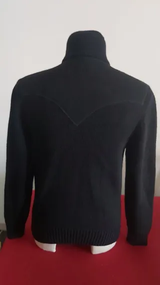 Maglione con zip e patch Nine Lives tg L