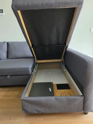 Sofá Chaise Longue IKEA FRIHETEN Gris