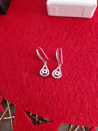 Pendientes Plata y Circonitas Finos