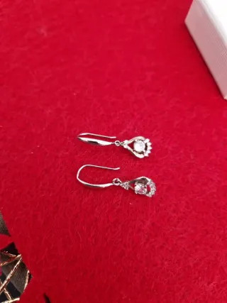 Pendientes Plata y Circonitas Finos