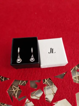 Pendientes Plata y Circonitas Finos