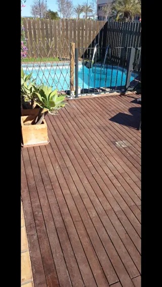 Suelo de madera para exterior