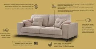 SOFÁ RINCONERO HIPERFLEX AURUM SOPHIE