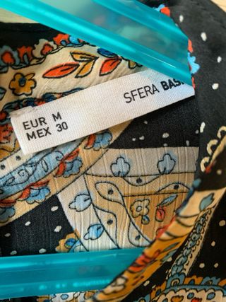 Vestido largo estampado paisley talla M