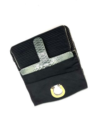 Bolso de mano Bulgari negro y verde