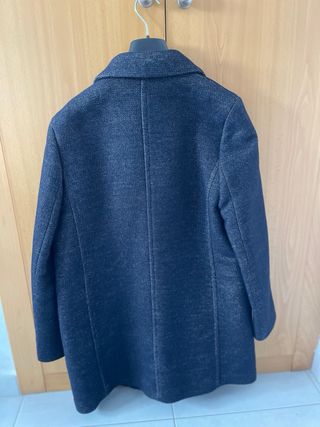 Abrigo Massimo Dutti azul marino T42