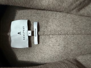 Abrigo lana beige/marrón nuevo