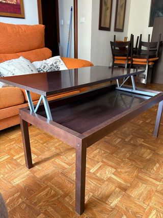 Mesa de centro elevable