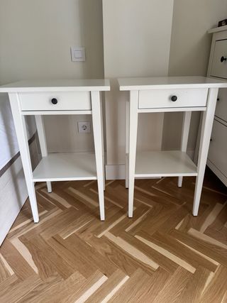 Mesitas de Noche Ikea Hemnes Blancas (2)