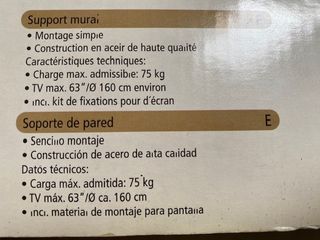 REGALO Soporte Pared TV LCD/Plasma 34-63