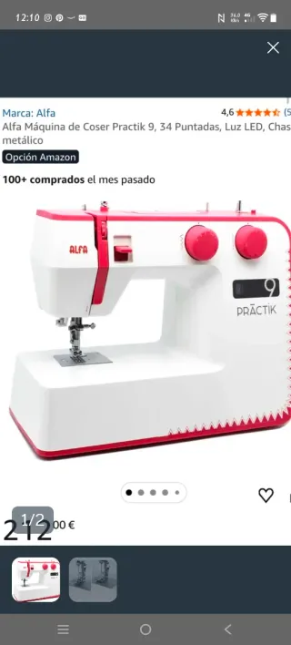 Alfa Máquina de Coser Praktik 9