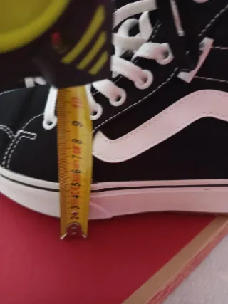 Botas Vans Plataforma Negras Blancas Nuevas