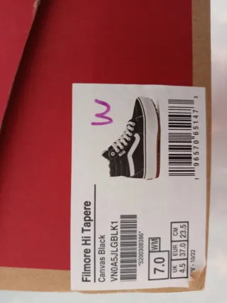 Botas Vans Plataforma Negras Blancas Nuevas