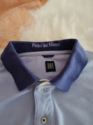 Camisa Polo Pedro del Hierro Azul Talla XL