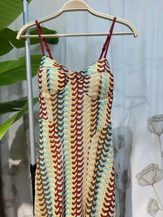 Vestido largo estampado