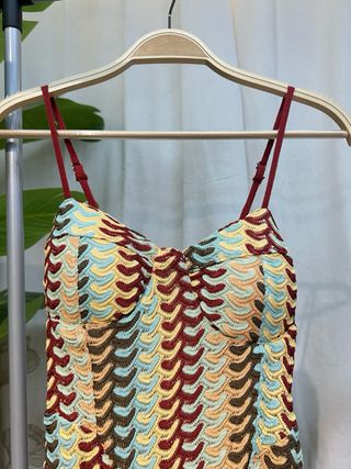 Vestido largo estampado