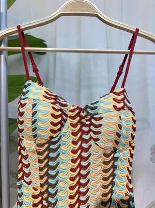 Vestido largo estampado